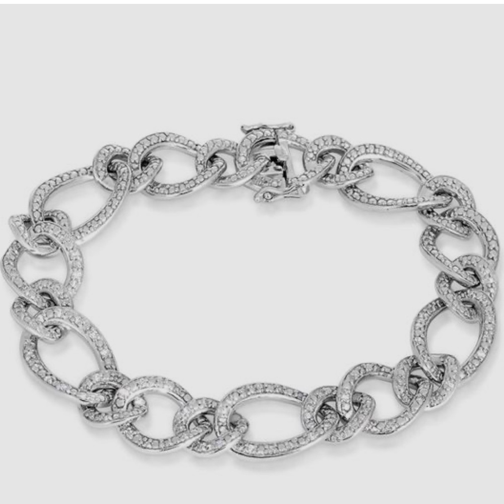 Diamond Bracelet .50twt brilliant-cut diamonds set in sterling silver New w/Box